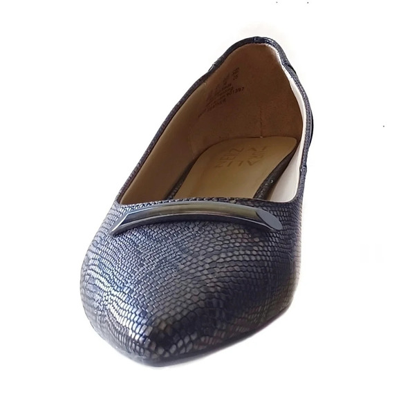 Naturalizer Bronze Snakeskin  Feather Pump 8 Wide - Picture 6 of 8